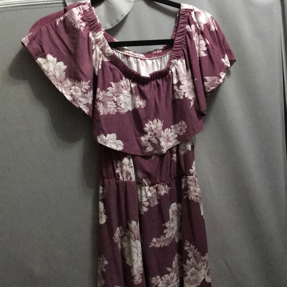 Woman’s summer scalloped dress